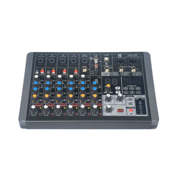 MEZCLADORA HARDEN KMX-8BS 8 CANALES 600RMS – Iluminación del